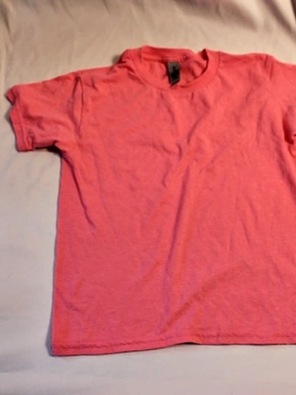 Gildan Youth Heavy Cotton T-Shirt Short Sleeve Tee Pink XS
